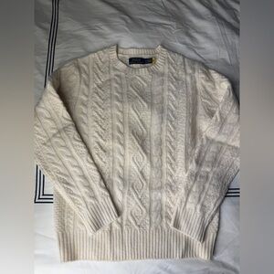 Polo Ralph Lauren Cream Aran Cable Knit Sweater